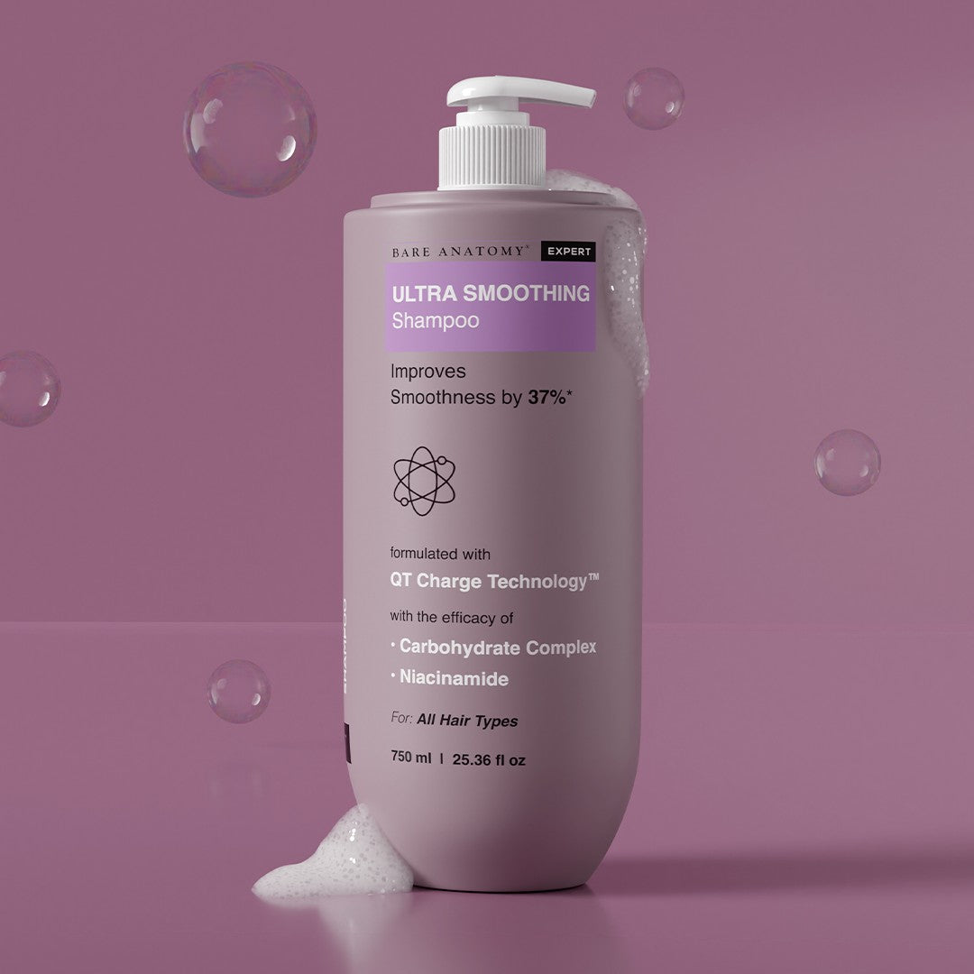 Ultra Smoothing Shampoo with Niacinamide & Aloe Vera Extract for Dry & Frizzy Hair- 750 ml