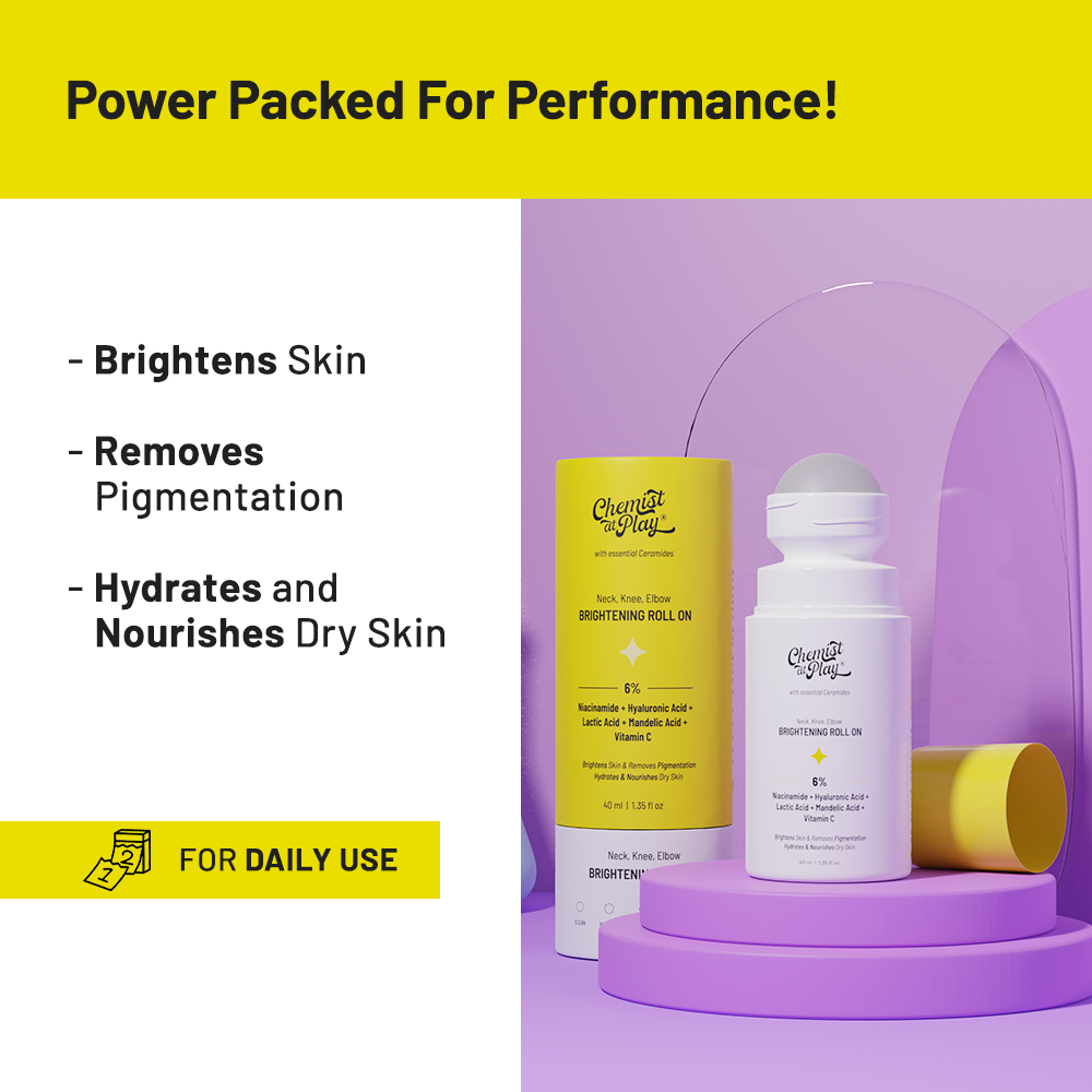 The Feel-Good Body Combo (Exfoliating Body Wash - 236 ml | Neck Knee Elbow Brightening Roll On - 40 ml)