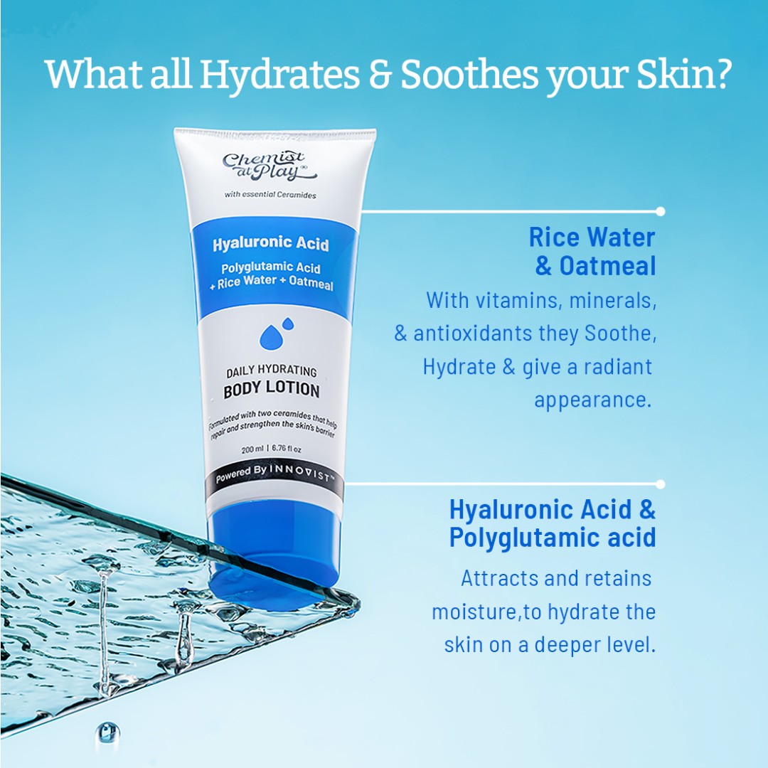 Daily Hydrating Body Lotion with Hyaluronic Acid - 200 ml | Pack of 2