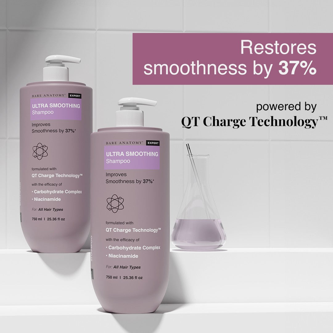 Ultra Smoothing Shampoo with Niacinamide & Aloe Vera Extract for Dry & Frizzy Hair- 750 ml