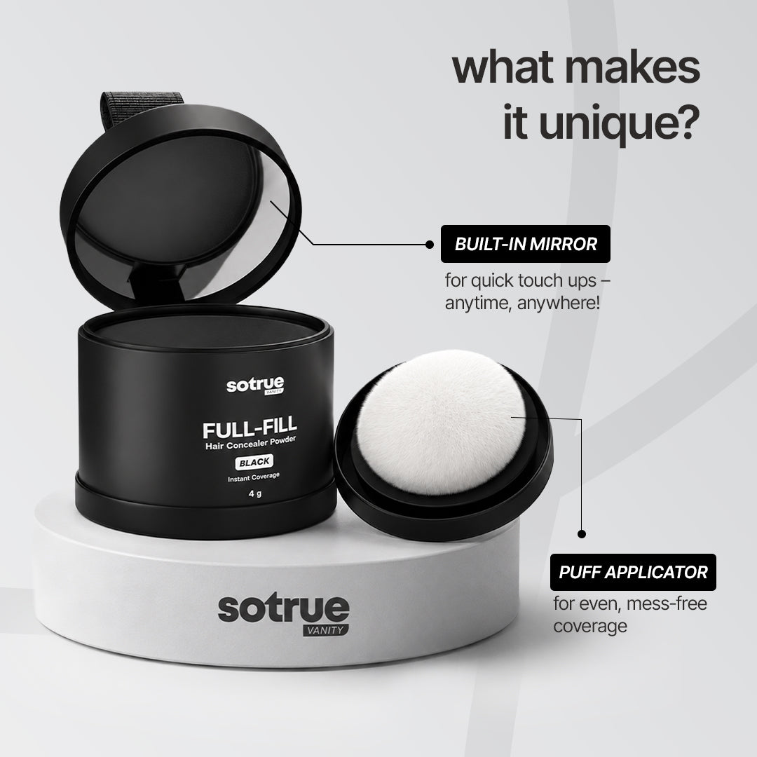 Full-Fill Hair Concealer Powder | Black