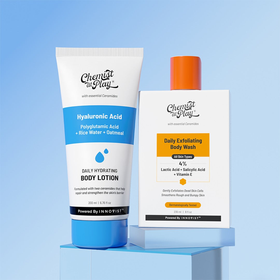 Go Anti-Dry Skin Kit (Exfoliating Body Wash - 236 ml | Hydrating Body Lotion - 200 ml)