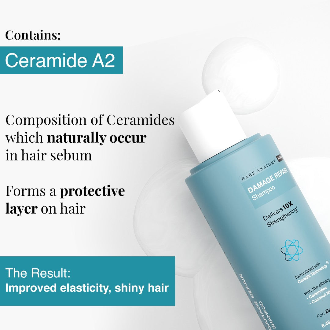 Damage Repair Shampoo for Dry & Brittle Hair | 10X Hair Strengthening- 250 ml | Pack of 2
