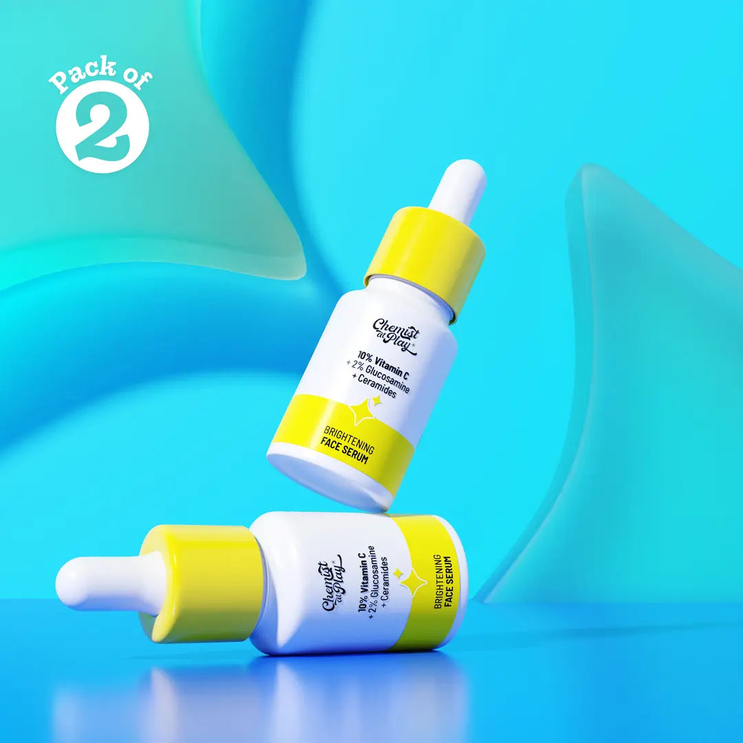 10% Vitamin C Serum for Glowing & Bright Skin - 10 ml | Pack of 2