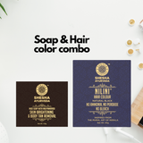 Soap & Hair Color combo (2 items) -Mud with Nalpamaradi Soap 125G + Nilini Natural Black Hair Color 40G