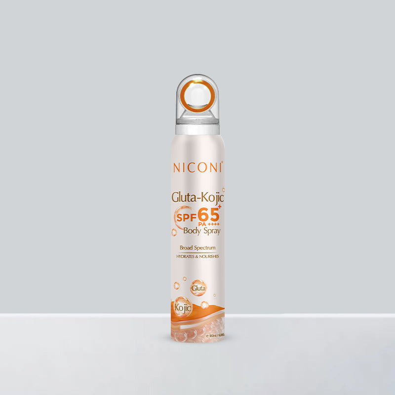 Niconi Gluta-Kojic SPF 65+ PA++++ Sunscreen Spray | Protect + De-Tan