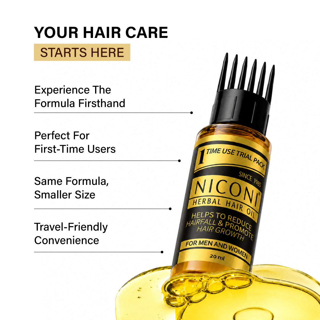 Niconi Herbal Hair Oil Testing Bottle 20 ml