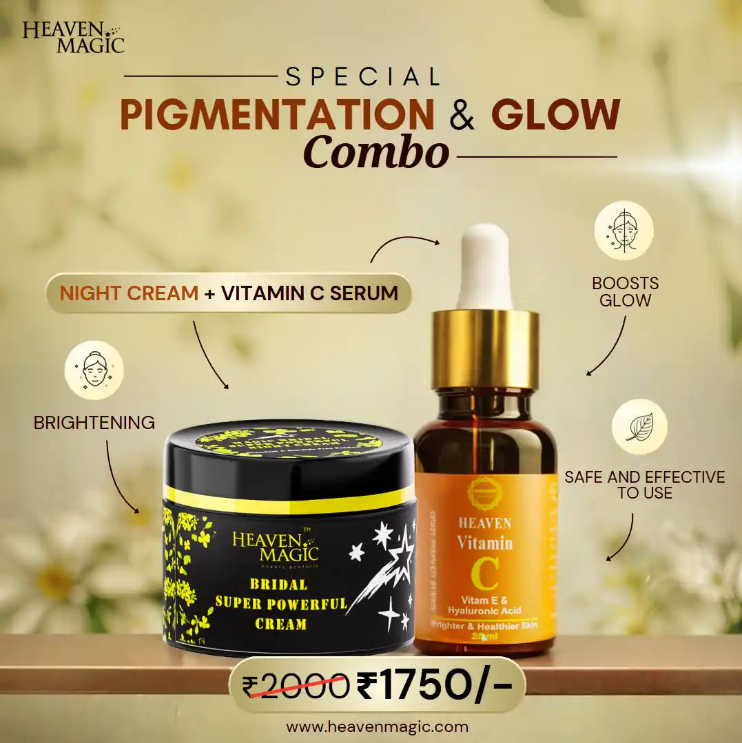 SPECIAL  Pigmentation & Glow  Combo | Night Cream + Vitamin C Serum