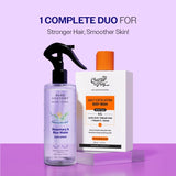 Hair & Skin Bestseller Duo (Rosemary & Rice Water Hair Growth Spray - 200 ml + Exfoliating Body Wash - 236 ml)