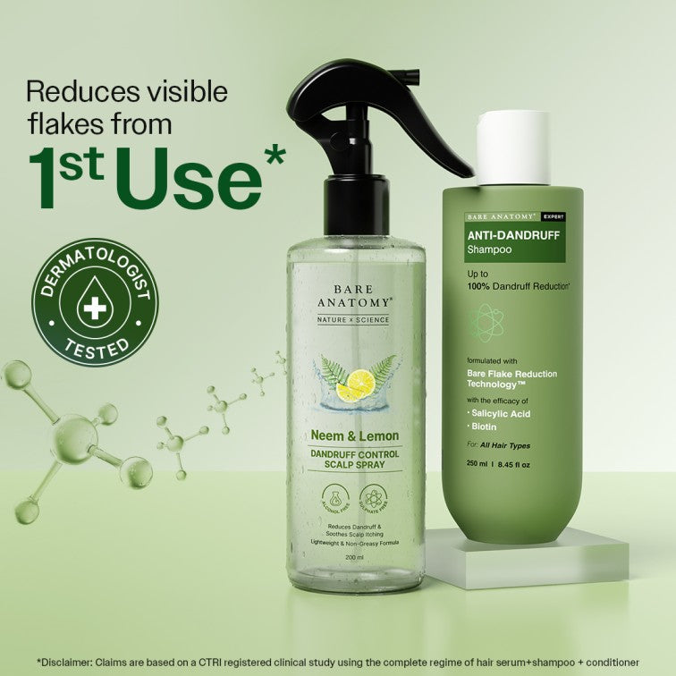Anti-Dandruff Shampoo (250ml ) & Dandruff Control Spray (200 ml) Combo
