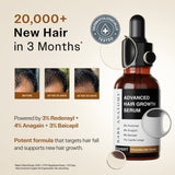 Advanced Hair Growth Serum with 3% Redensyl, 4% Anagain, 3% Bicapil & 1% Capilia Longa - 30 ml