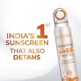 Niconi Gluta-Kojic SPF 65+ PA++++ Body Spray for Detanning
