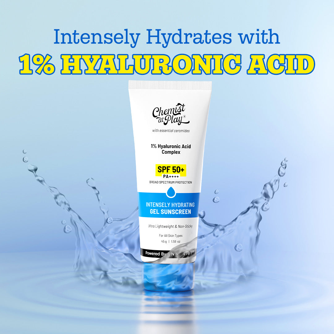 1% Hyaluronic Acid Gel Sunscreen SPF 50+ PA++++ | 45 gm