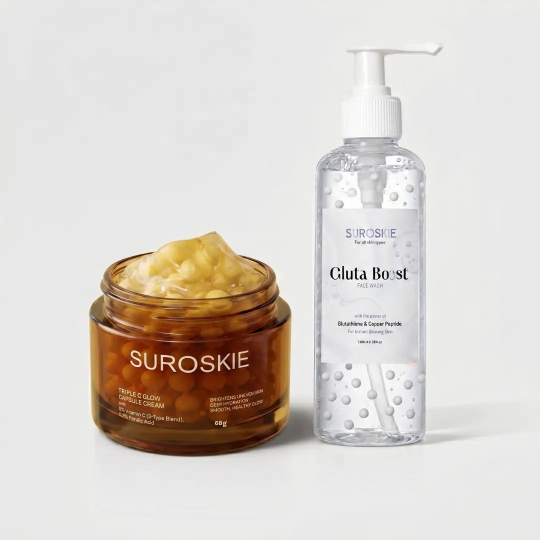 TRIPLE C GLOW CAPSULE CREAM + Gluta Boost Facewash Combos