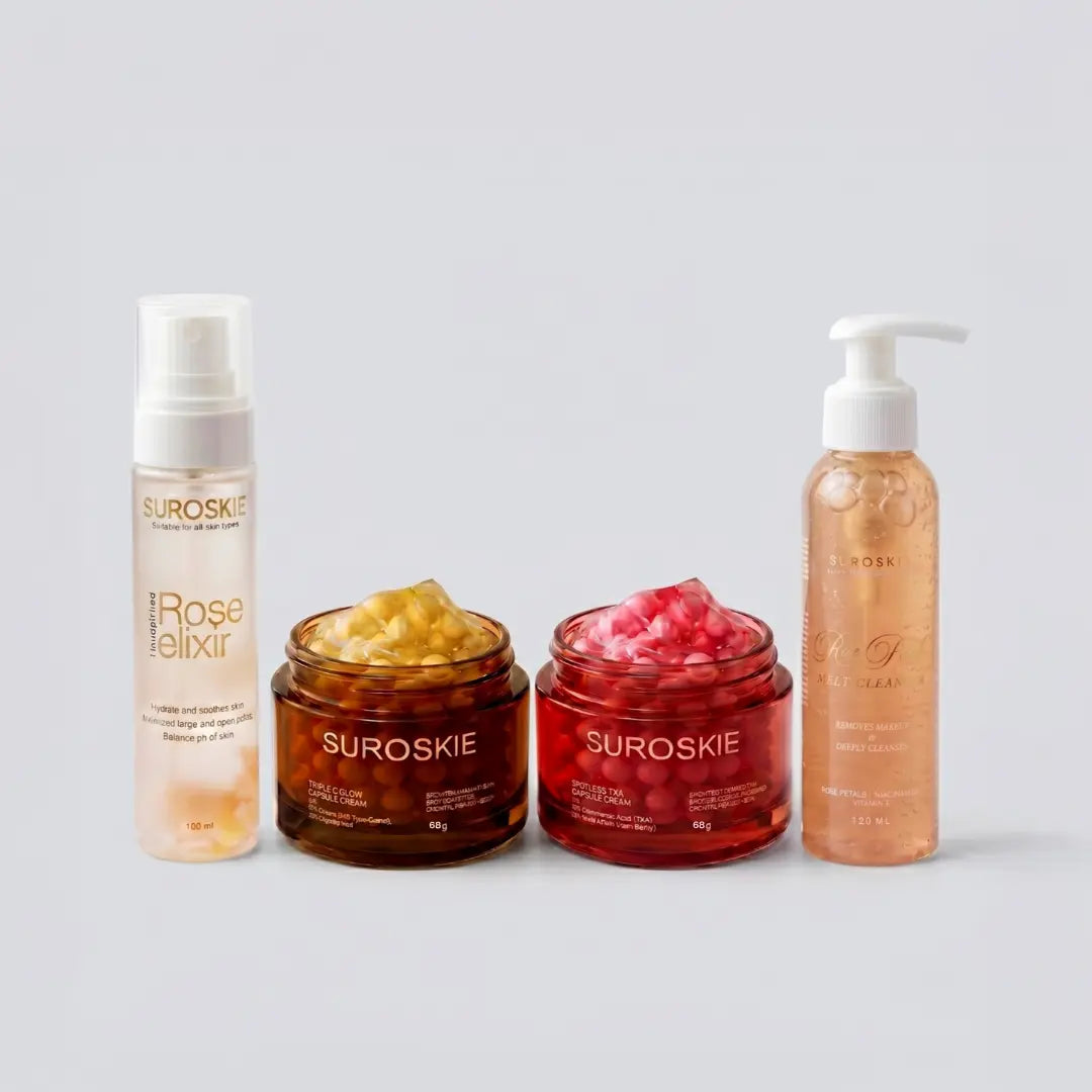 Rose Cleanser + Rose Elixir Combo + Any  Capsule Cream