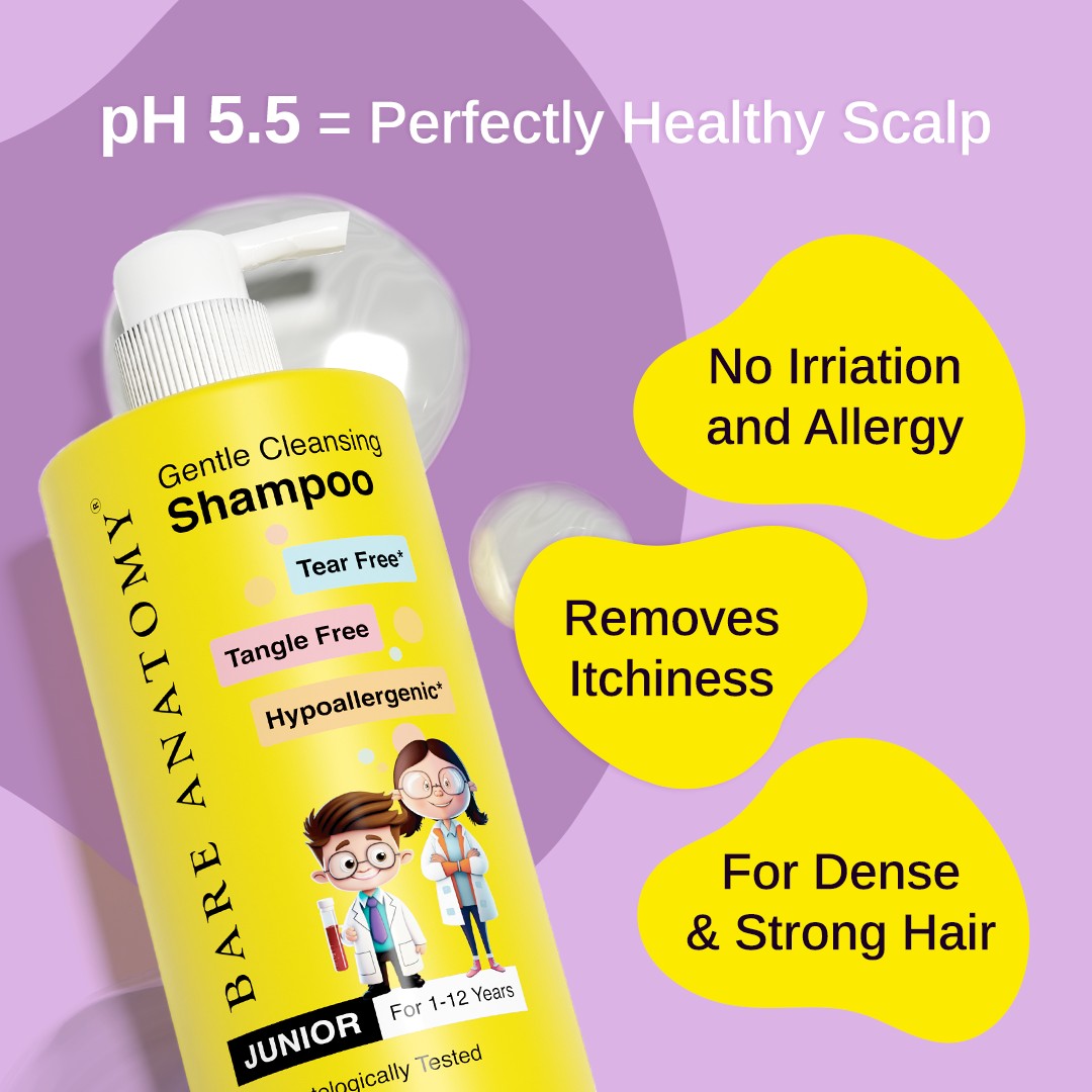 Gentle Cleansing Kids Shampoo (1 to 12 years) | Tear-free & Hypoallergenic pH 5.5 - 750 ml
