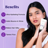 Rosemary & Coconut Milk Hydrating Shampoo (200 ml) & Conditioner (150 ml) Combo for Frizzy Hair