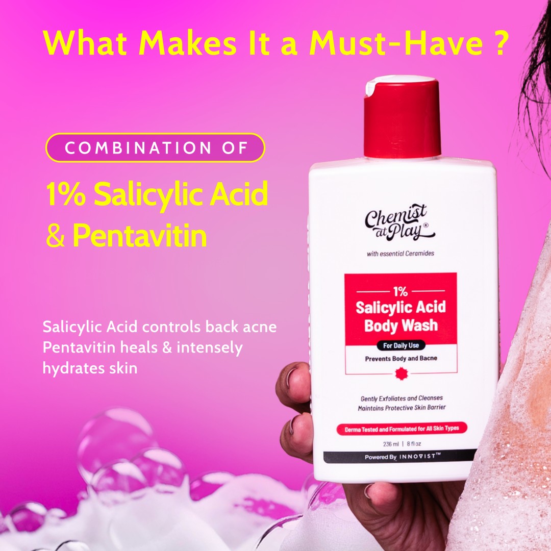 1% Salicylic Acid Body Wash for Acne Control - 473 ml