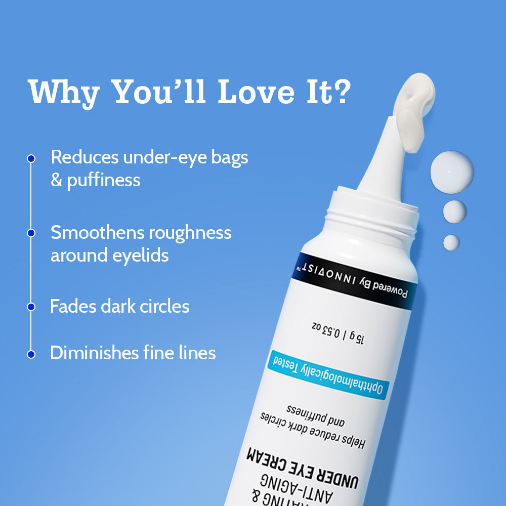 Under Eye Cream with Caffeine & Green Tea - 15 gm