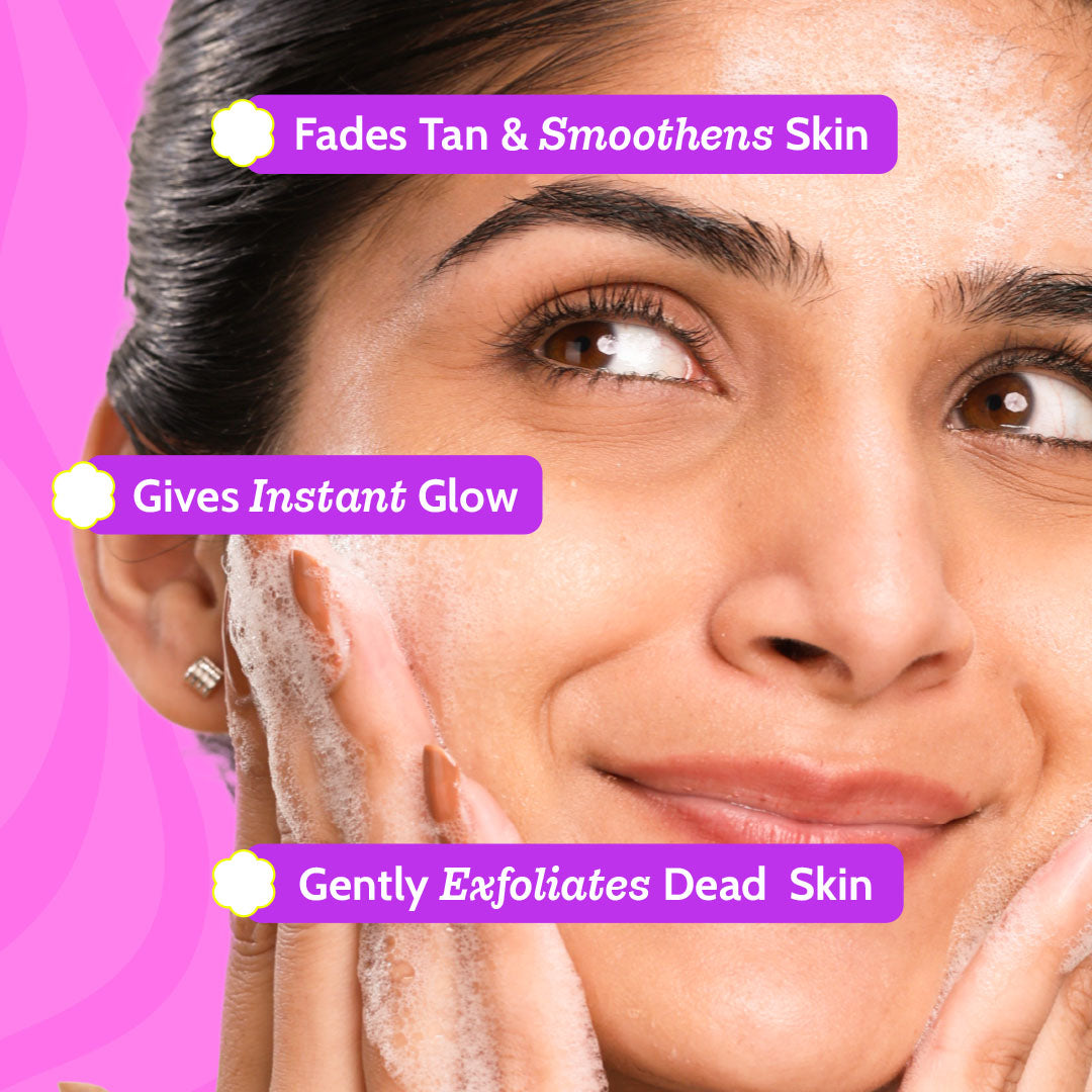 Detan & Glow Duo (Daily Exfoliating Body Wash - 236 ml | Gentle Exfoliating Face Wash - 100 ml)