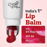 Ceramides + 2% Kojic Acid Tinted Lip Balm (Cherry) | SPF 50 PA++++ | 10 gm | Pack of 2