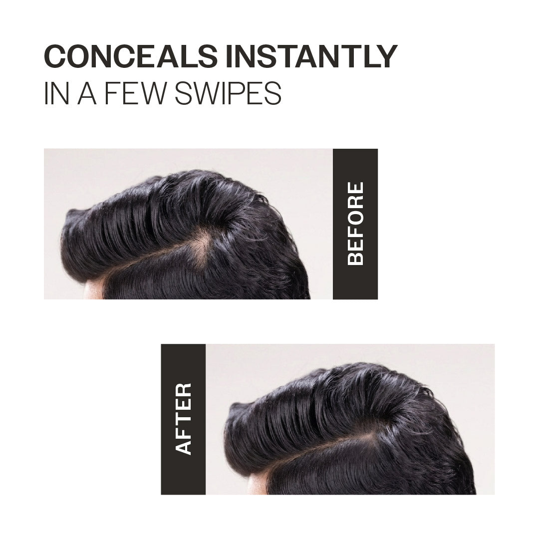 Instant Hair Cover-Up Powder (Black Color) - 4 gm