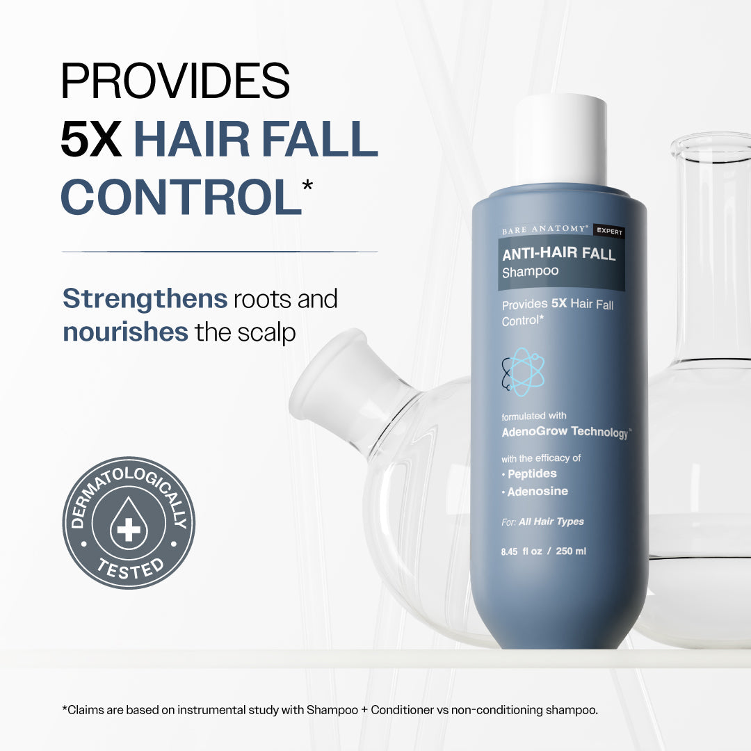 Anti-Hair Fall Shampoo with Adenosine & Peptides | 5X Hairfall Control - 250 ml