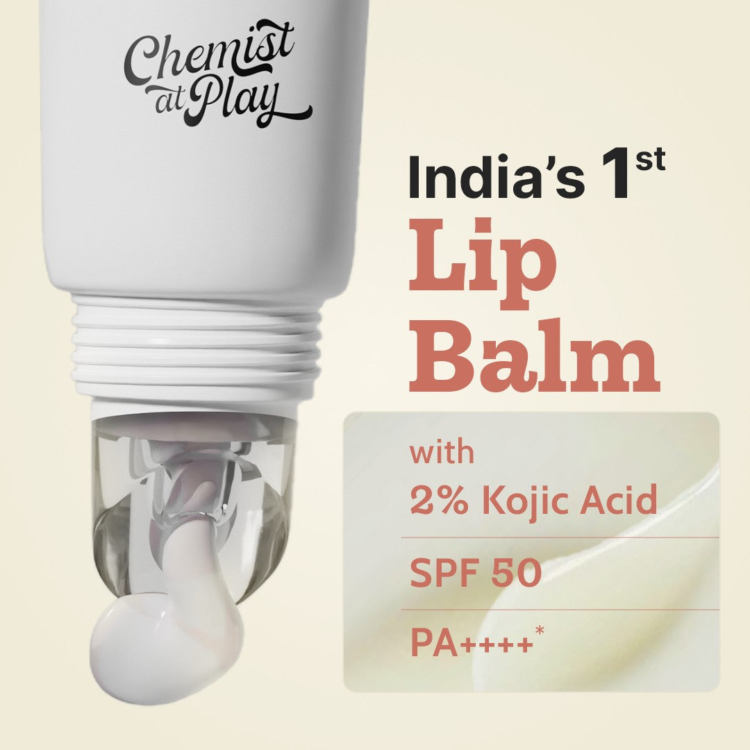 Ceramides + 2% Kojic Acid Lip Balm (Vanilla) | SPF 50 PA++++ | 10 gm