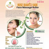 Natural Jade Gem Stone Face Massage Roller