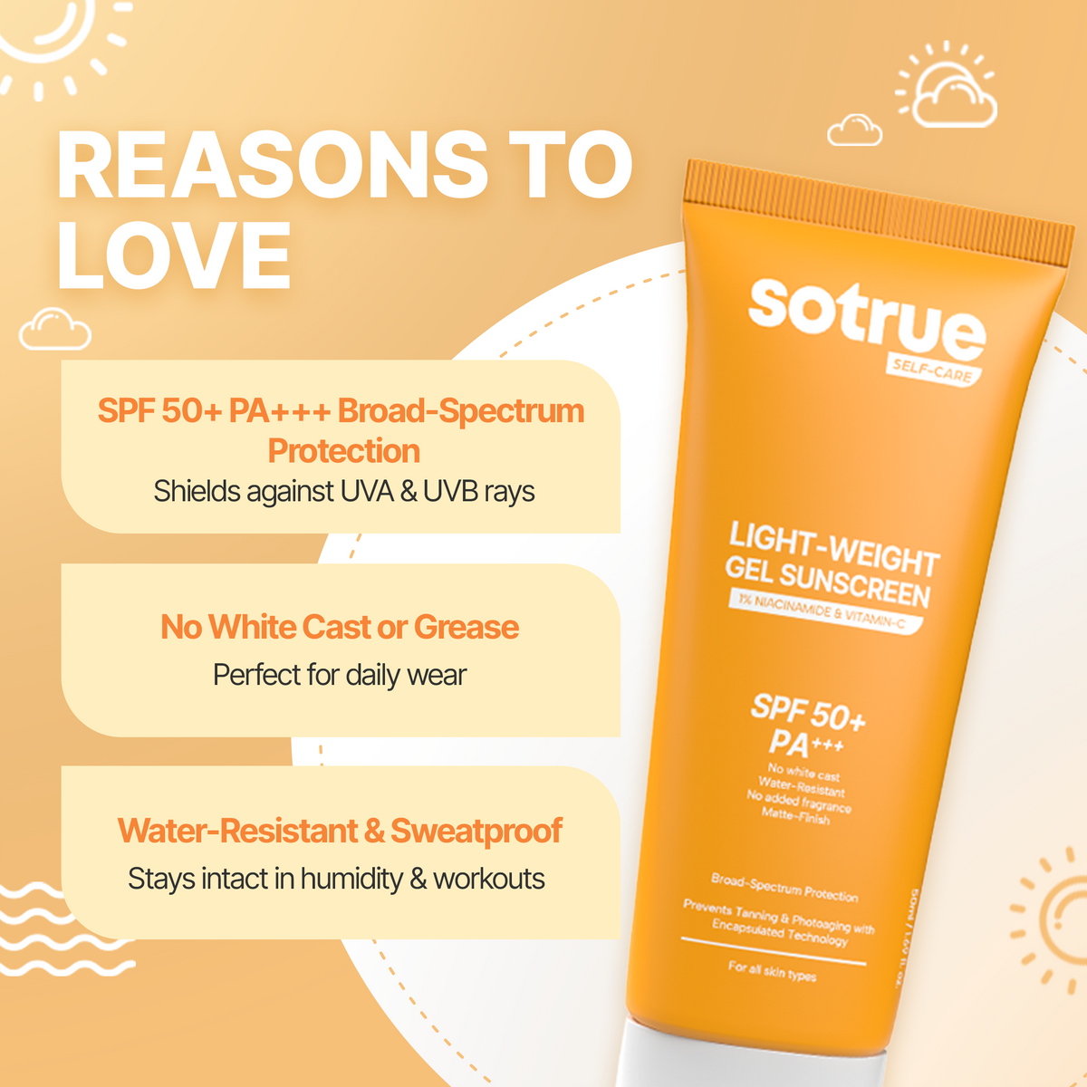 Lightweight Gel Sunscreen | SPF 50+ PA+++