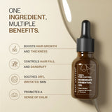 100% Pure & Natural Rosemary Essential Oil for Hair Growth & Thickness - 15 ml