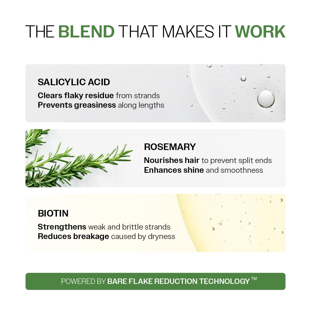 Anti-Dandruff Hair Conditioner with Salicylic Acid, Biotin & Rosemary - 175 gm