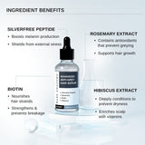 Advanced Anti-Grey Hair Serum with Silverfree Peptide, Rosemary & Biotin - 50 ml