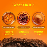 Exfoliating Body Scrub with Coffee & Brown Sugar - 75 gm
