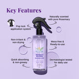 Rosemary Water Spray (200 ml)  & Scalp Massager Hair Growth Combo