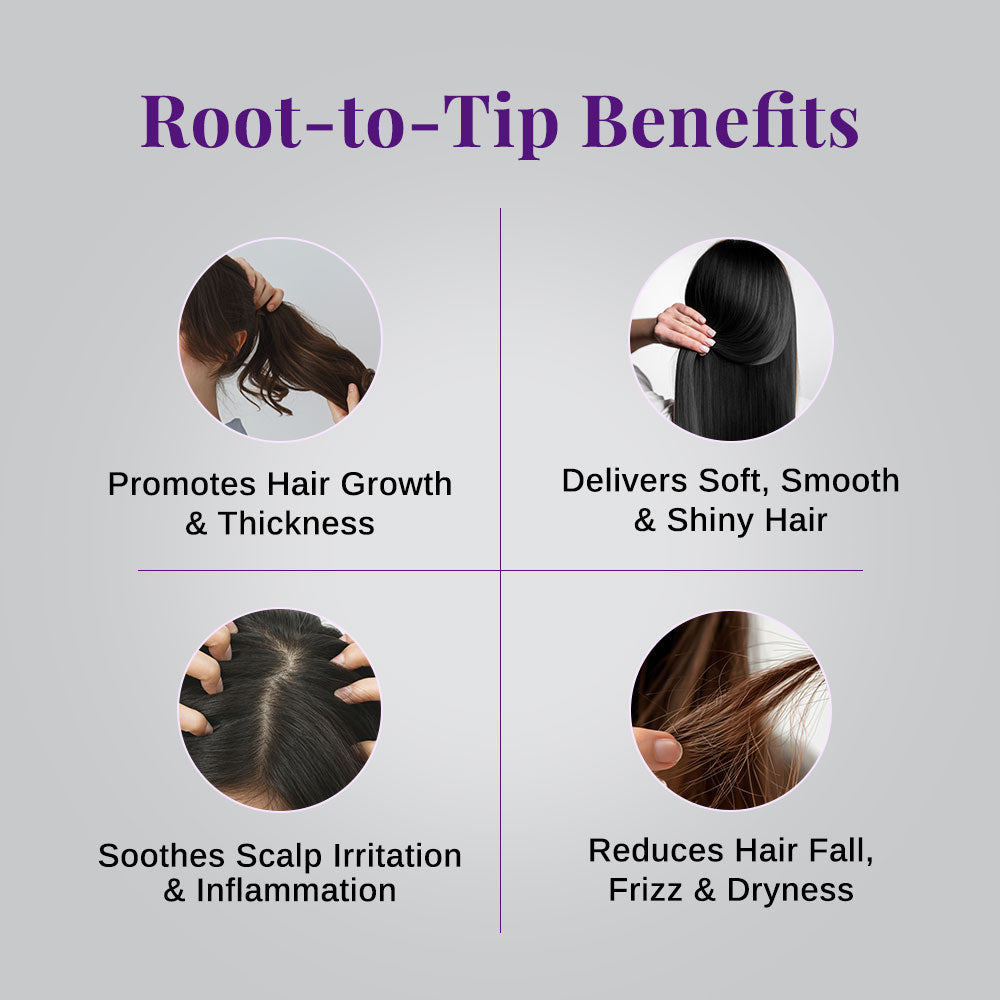 Rosemary Hair Oil (100 ml), Rosemary Hair Spray (200 ml) & Scalp Massager Combo for Hair Growth