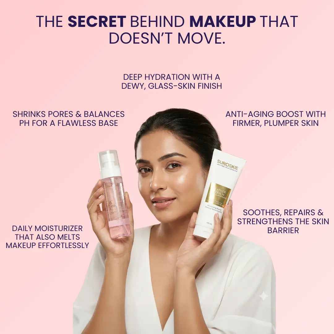 ACE Your Base Combo ( Rose Glass Skin Mist + Feather Touch Moisturiser )