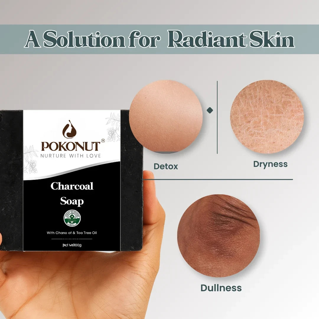 Pokonut Charcoal Soap