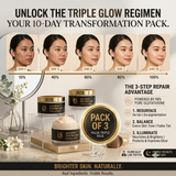 Snowy Glow Brightening Night Cream | For Uneven Skin Tone, Remove Pimple, Dark spots | Pack of 3