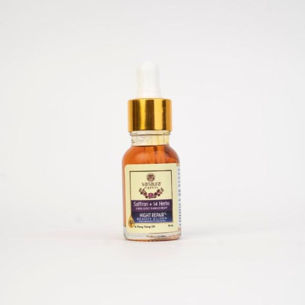 Saffron+14 herbs, Night repair beauty elixir-15ml