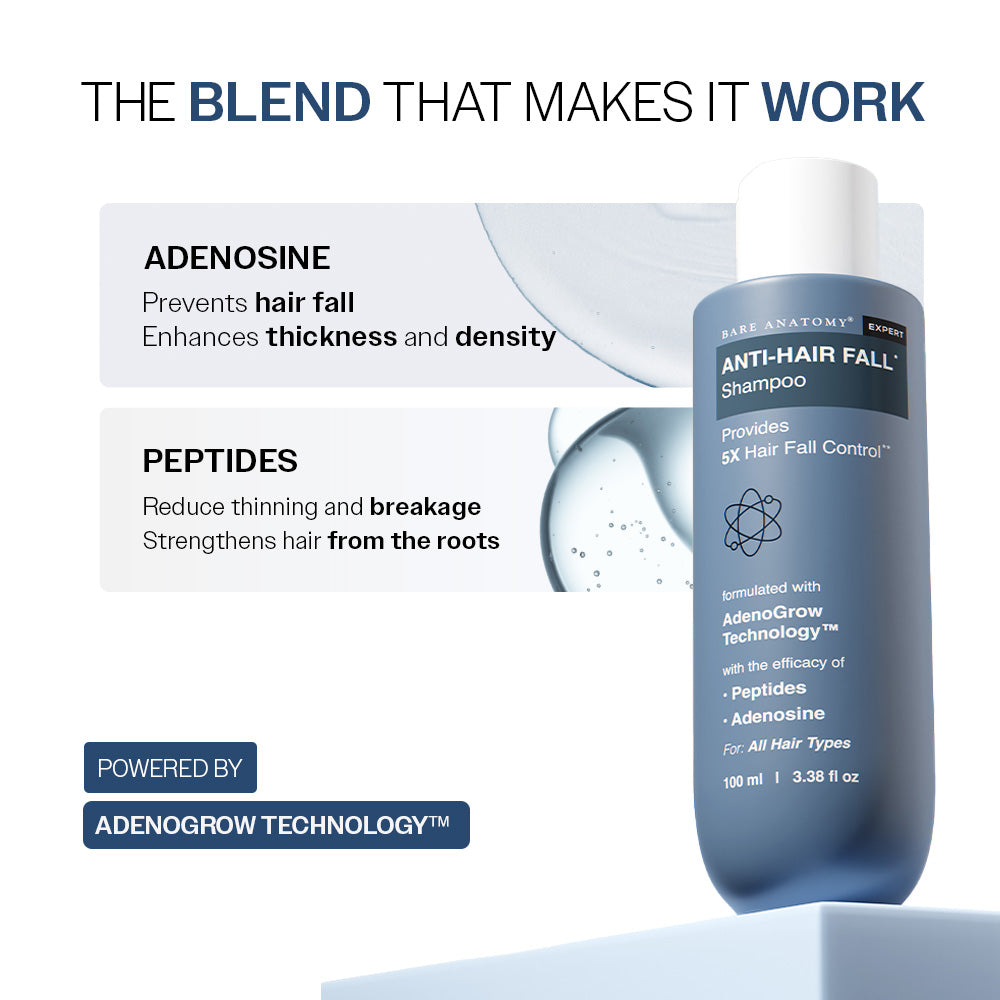 Anti-Hair Fall Shampoo with Adenosine & Peptides - 100 ml