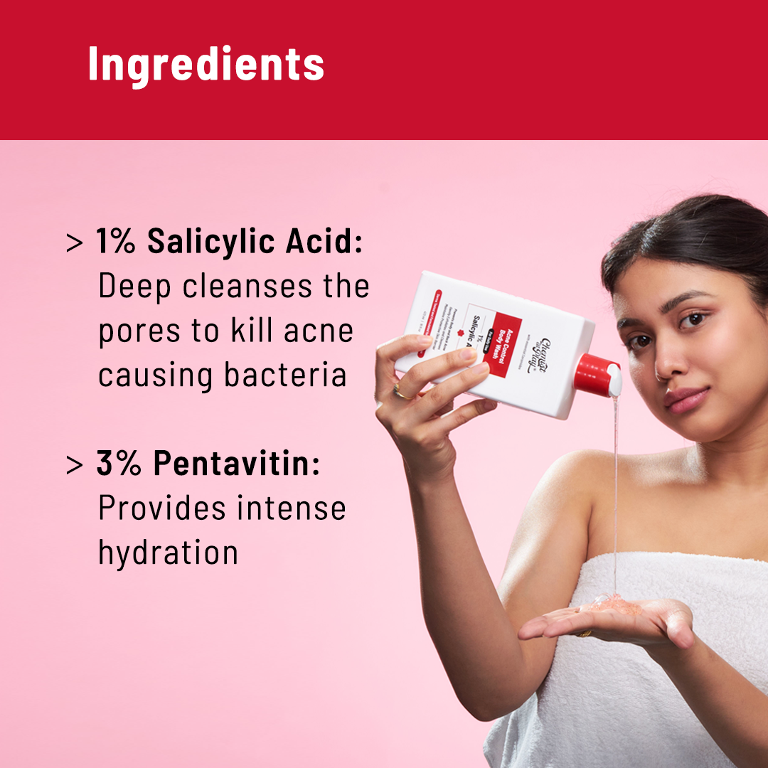 Daily Acne Control Combo (Acne Control Body Wash - 236 ml| Acne Control Face Wash - 100 ml)
