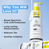 5% Niacinamide Sunscreen Body Lotion| SPF 50+ PA++++| In-Vivo Tested - 200ml