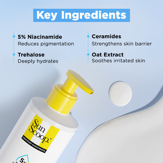 5% Niacinamide Sunscreen Body Lotion| SPF 50+ PA++++| In-Vivo Tested - 200ml