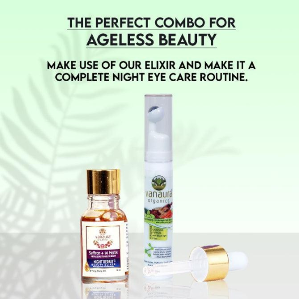 Vanaura Organics Age defying Undereye gel serum-15ml.