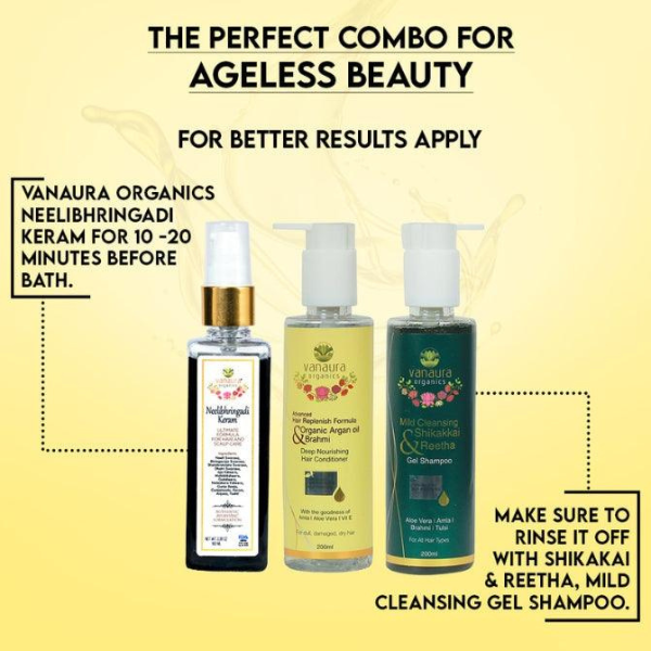 Organic Argan oil and Brahmi Deep nourishing hair conditioner-200ml