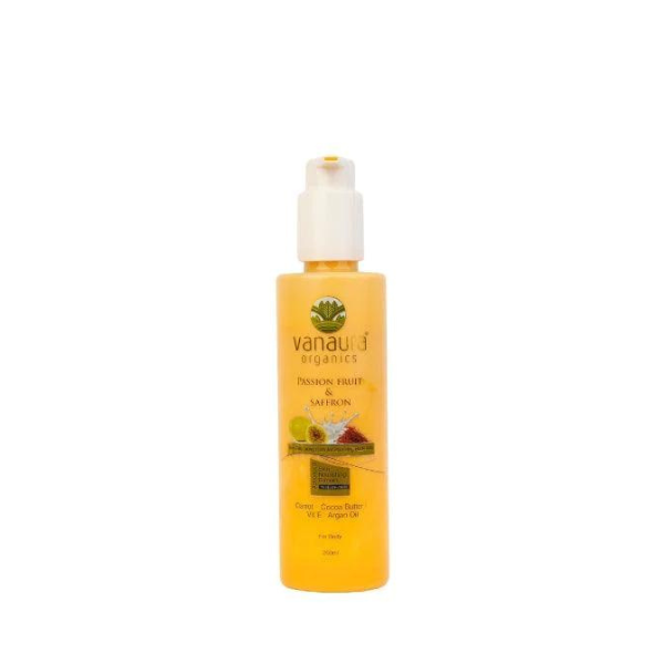 Passion Fruit and Saffron Skin Repairing Rich Moisturizing Body Milk Cream Lotion 200 ML