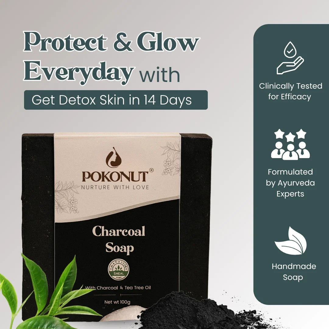 Pokonut Charcoal Soap