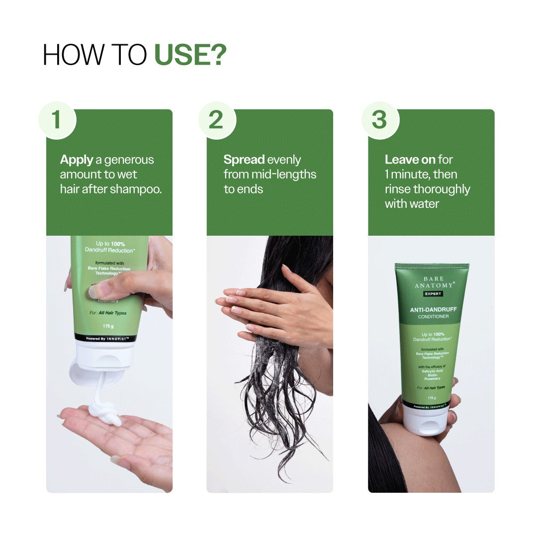 Anti-Dandruff Hair Conditioner with Salicylic Acid, Biotin & Rosemary - 175 gm