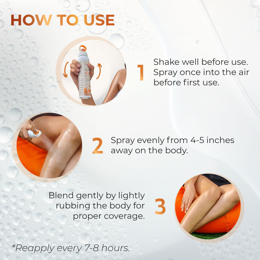 Niconi Gluta-Kojic SPF 65+ PA++++ Body Spray for Detanning